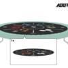 Trampolin springen Fun hüpfen InGround Flatground Sprungtuch Bodentrampolin Sicherheitsnetz ovales Tramolin rechteckiges Tramolin rundes Trampolin