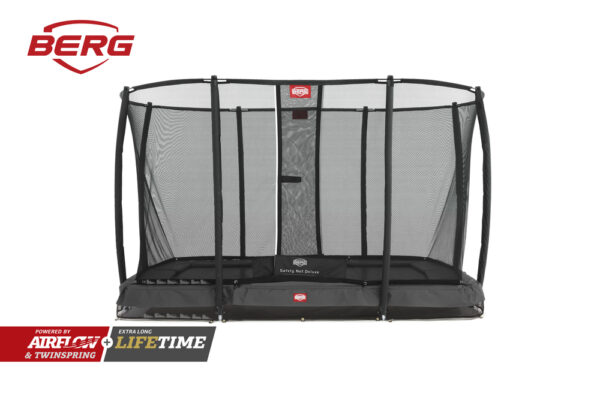 Trampolin springen Fun hüpfen InGround Flatground Sprungtuch Bodentrampolin Sicherheitsnetz ovales Tramolin rechteckiges Tramolin rundes Trampolin